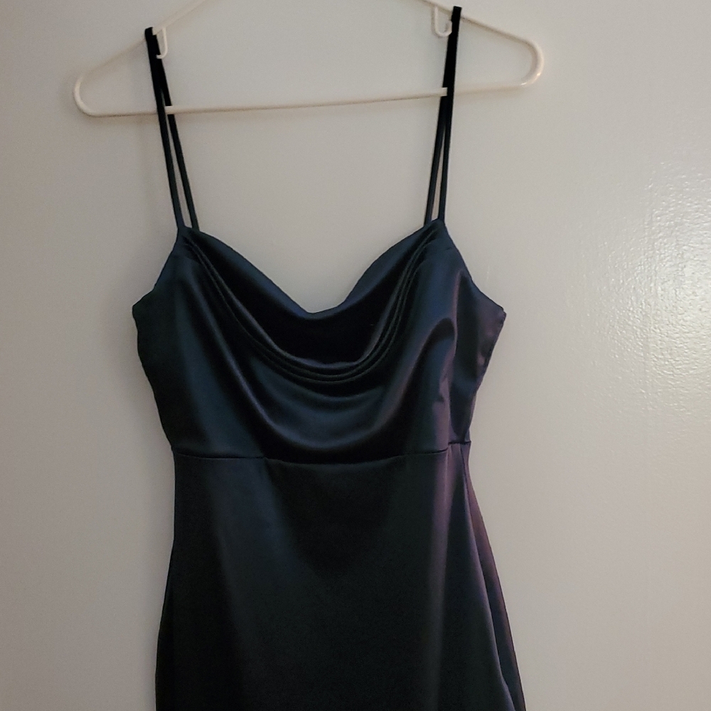 Beautiful WINDSOR Design Emerald Green Satin Gown